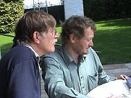 Left: Ehard Goddijn, right: Leo van der Woude