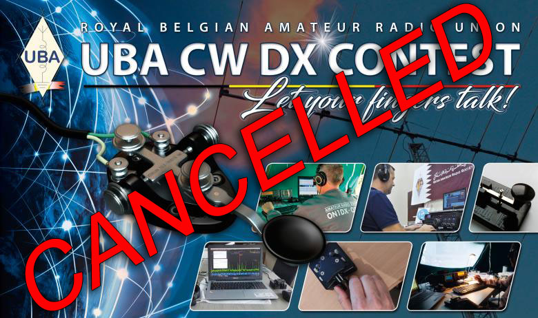 UBA DX CW Congtest cancelled