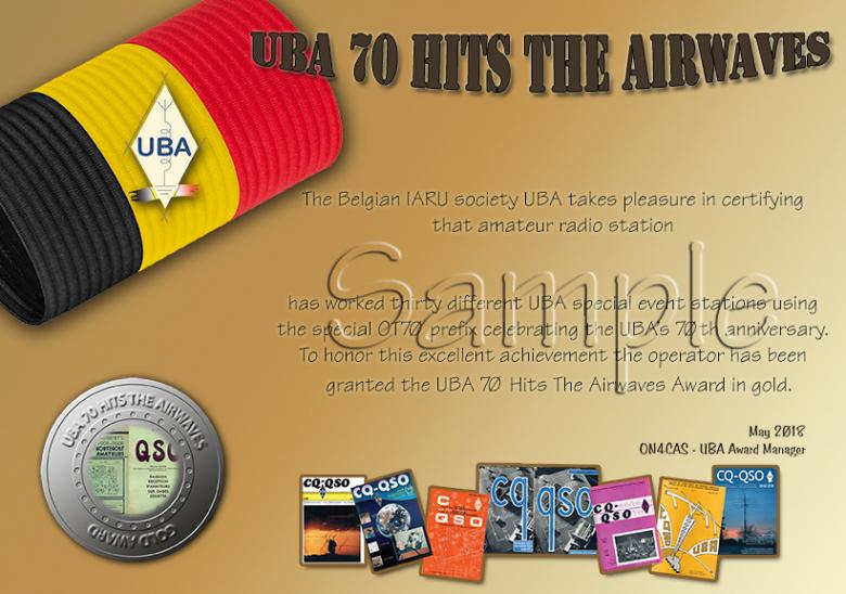 UBA 70 award