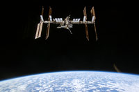 ISS in space