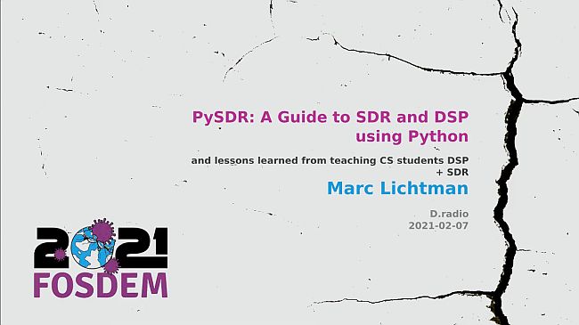 Presentation PySDR (1st slide)