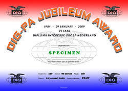 25 Jaar DIG PA award