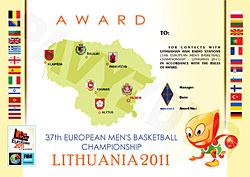 37th European Men's Basketbal award