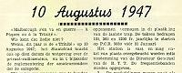 10 augustus 1947
